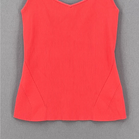 RAG & BONE Top Womens Medium Coral Orange Asher Tank Stretch Knit Shirt - Picture 9 of 15